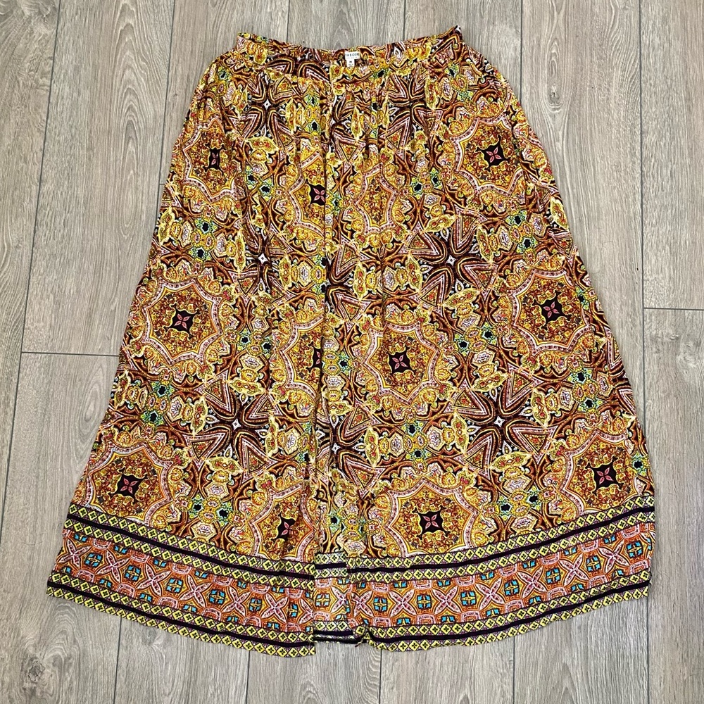 Earthbound Maxi Skirt Kaleidoscope Pattern